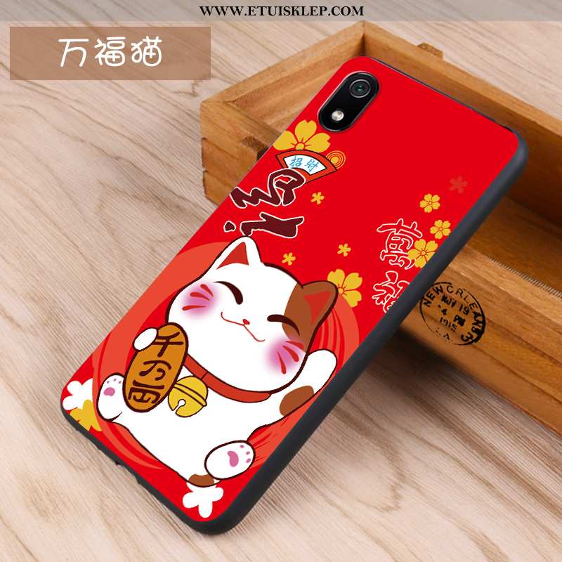 Etui Xiaomi Redmi 7a Trendy Nubuku Silikonowe Ciemno Niebieski Kreatywne Futerał Tanie