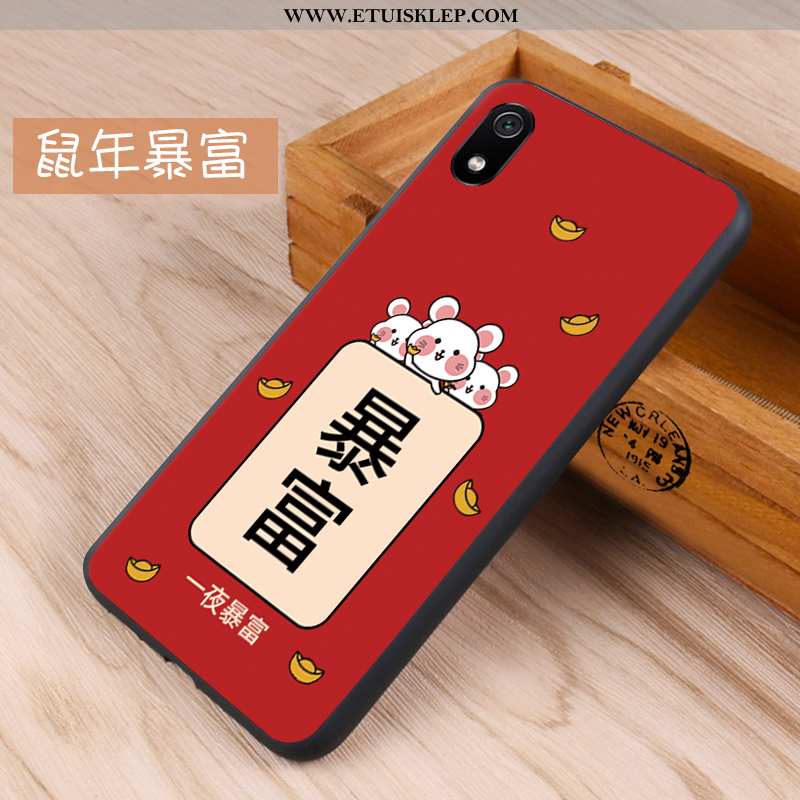 Etui Xiaomi Redmi 7a Trendy Nubuku Silikonowe Ciemno Niebieski Kreatywne Futerał Tanie