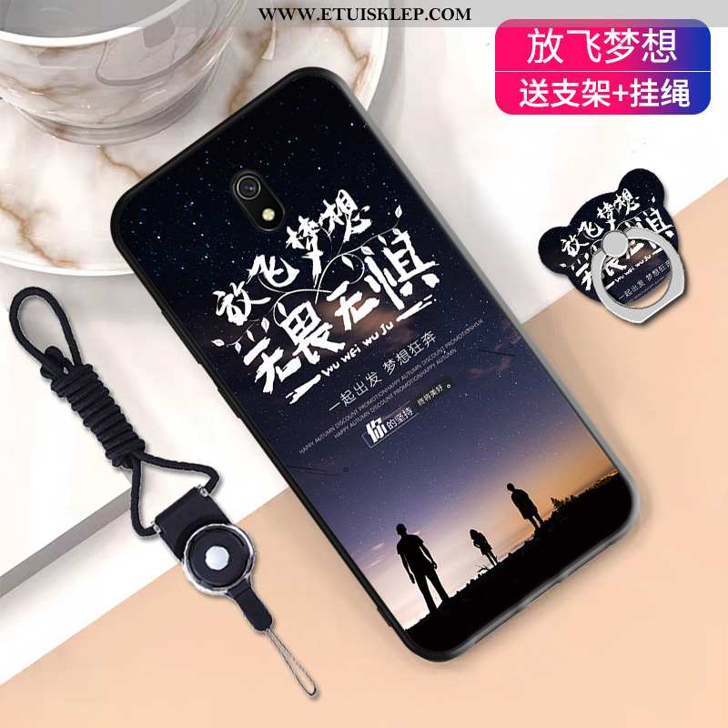 Etui Xiaomi Redmi 8a Filmy Ring Czarny Trendy Szkło Hartowane All Inclusive Telefon Komórkowy Tani