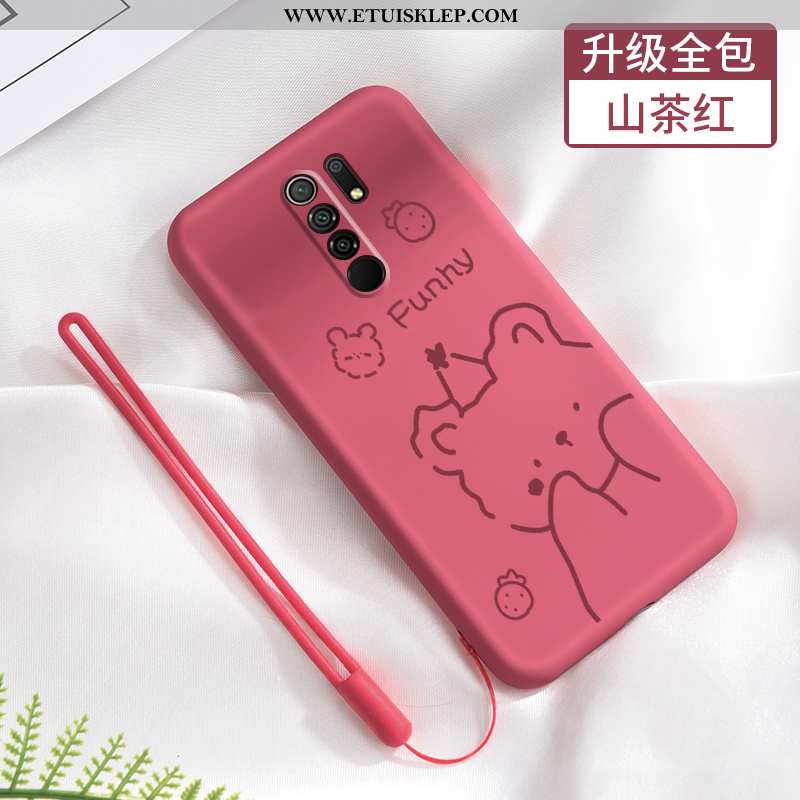 Etui Xiaomi Redmi 9 Nubuku Różowe Osobowość Futerał Znieść Czerwony Mały Kup
