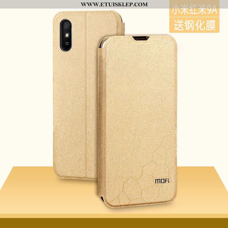 Etui Xiaomi Redmi 9a Osobowość Skórzane Telefon Komórkowy Złoto Trendy Czerwony Sprzedam