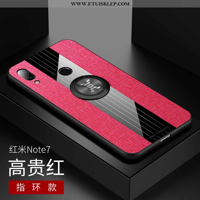 Etui Xiaomi Redmi Note 7 Miękki Nubuku Czerwony All Inclusive Kreatywne Czerwony Netto Mały Tanie