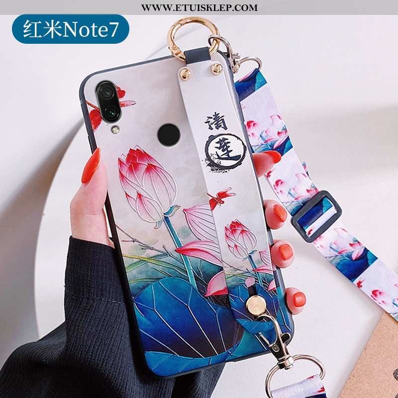 Etui Xiaomi Redmi Note 7 Trendy Chiński Styl Osobowość Czerwony Netto All Inclusive Telefon Komórkow