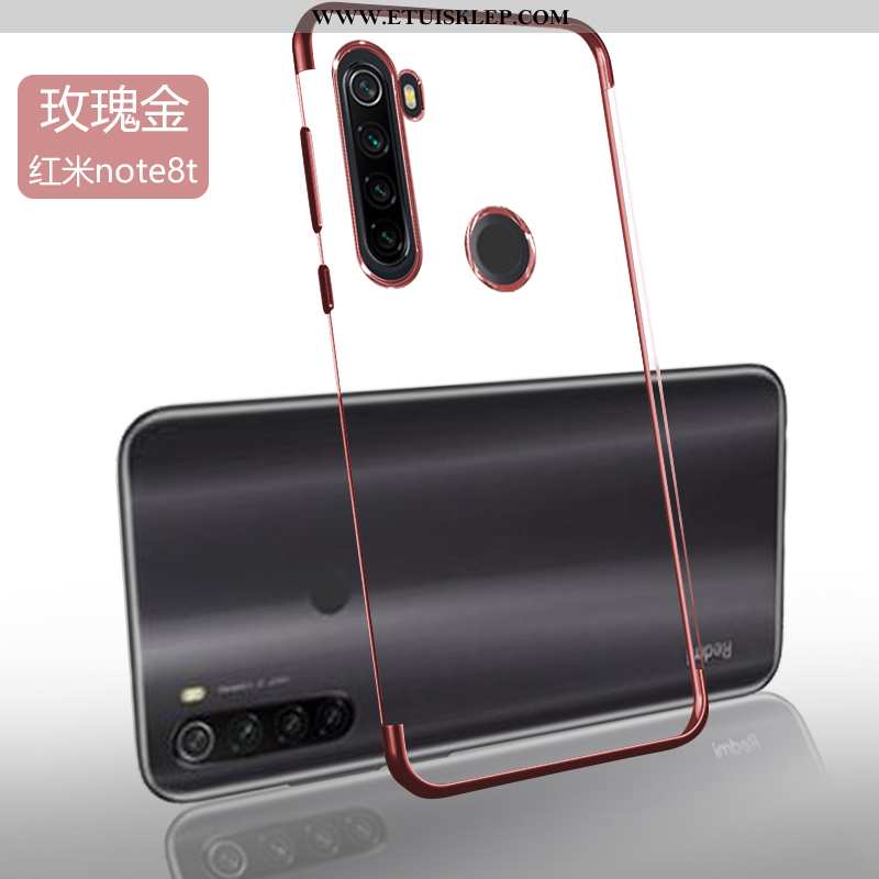 Etui Xiaomi Redmi Note 8t Przezroczysty Proste Mały Anti-fall Niebieski Silikonowe Cienkie Oferta