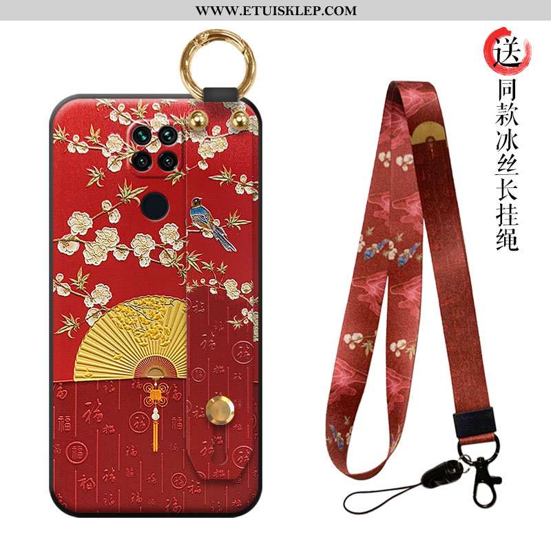 Etui Xiaomi Redmi Note 9 Trendy Czerwony Cienkie Osobowość Wiszące Ozdoby Anti-fall Telefon Komórkow