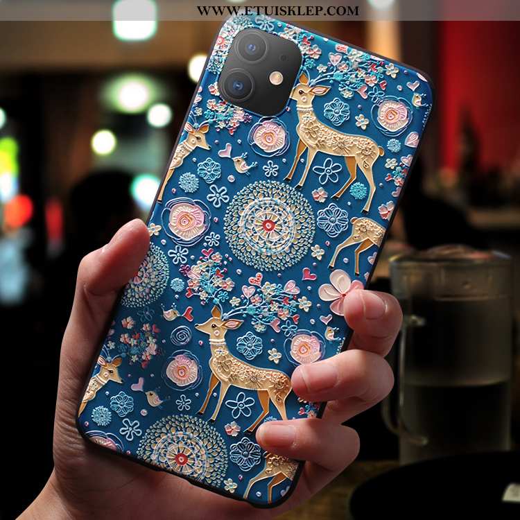 Etui iPhone 11 Cienkie Nowy Niebieski Futerał Kreatywne Piękny Anti-fall Tani