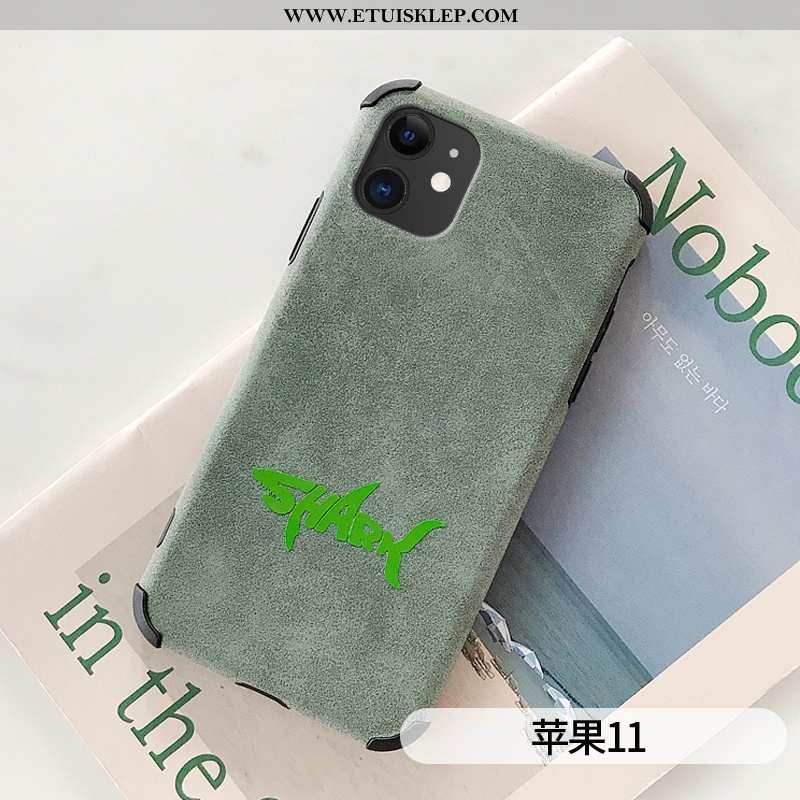 Etui iPhone 11 Cienkie Zielony Super Ochraniacz Kreatywne Proste Buckskin Tanie