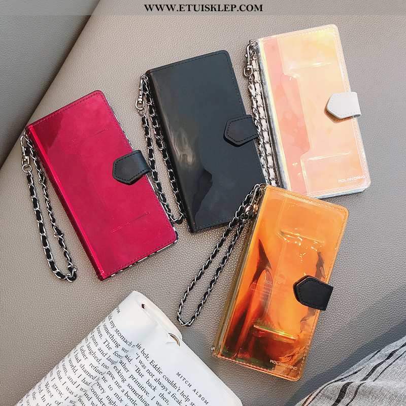 Etui iPhone 11 Luksusowy Czerwony Anti-fall Łańcuch Telefon Komórkowy Skórzane Ochraniacz Kupię