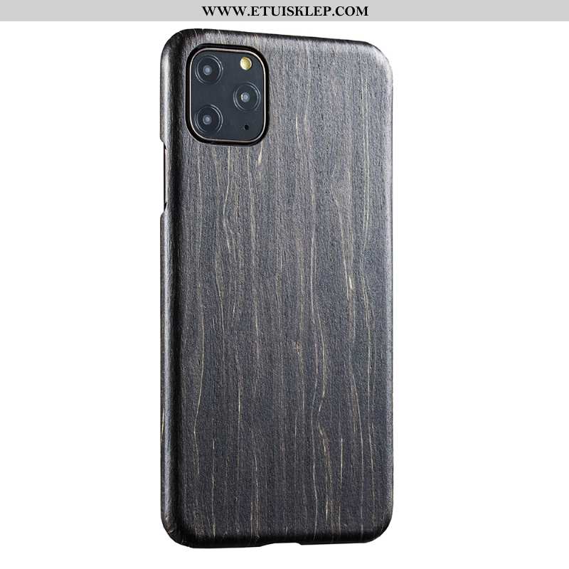 Etui iPhone 11 Pro Drewniany Cienkie Dla Ochraniacz Futerał Jakość Czarny Kup