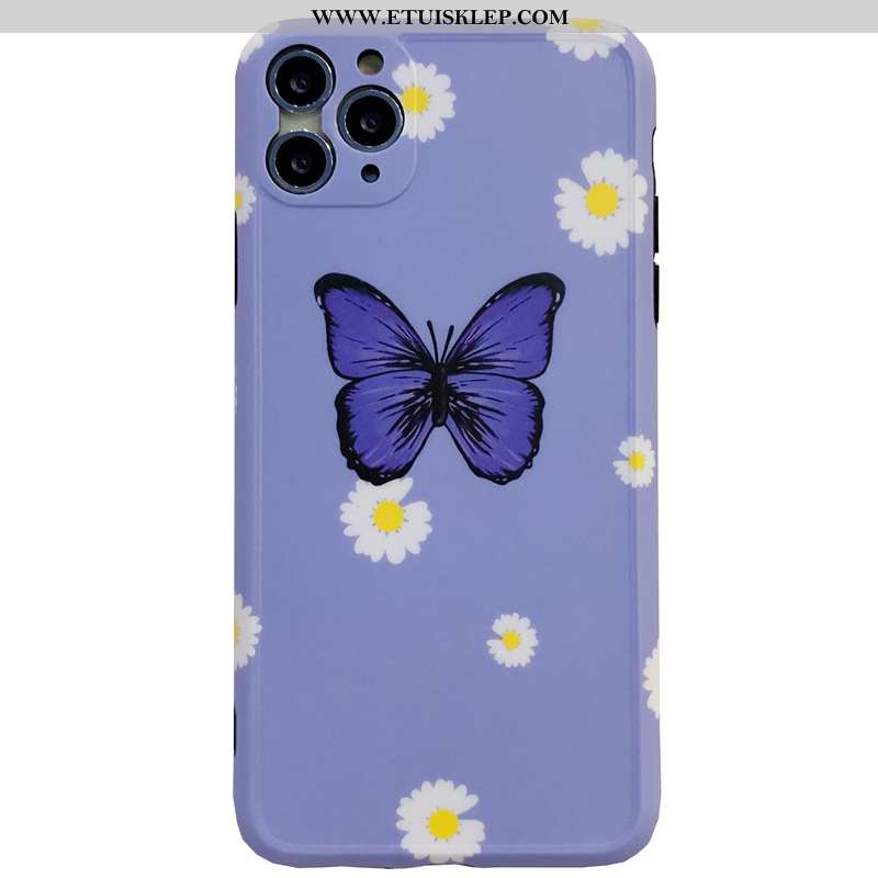 Etui iPhone 11 Pro Max Silikonowe Futerał Kreatywne All Inclusive Purpurowy Anti-fall Czerwony Netto