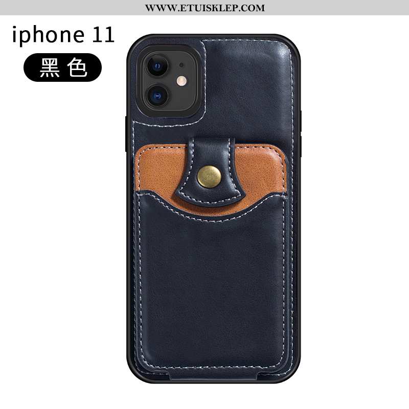 Etui iPhone 11 Skóra Karta Anti-fall All Inclusive Klamra Telefon Komórkowy Online