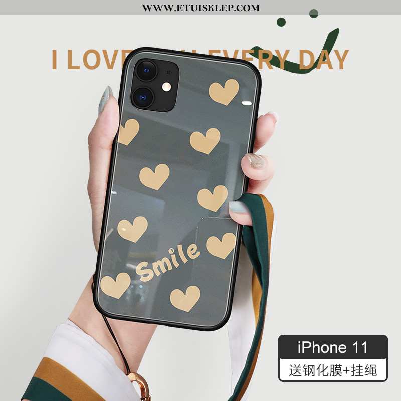 Etui iPhone 11 Trendy All Inclusive Wysoki Koniec Ciemnozielony Nowy Czerwony Netto Wiatr Online