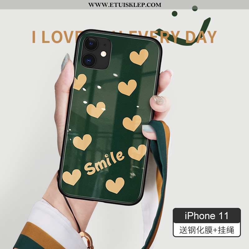 Etui iPhone 11 Trendy All Inclusive Wysoki Koniec Ciemnozielony Nowy Czerwony Netto Wiatr Online