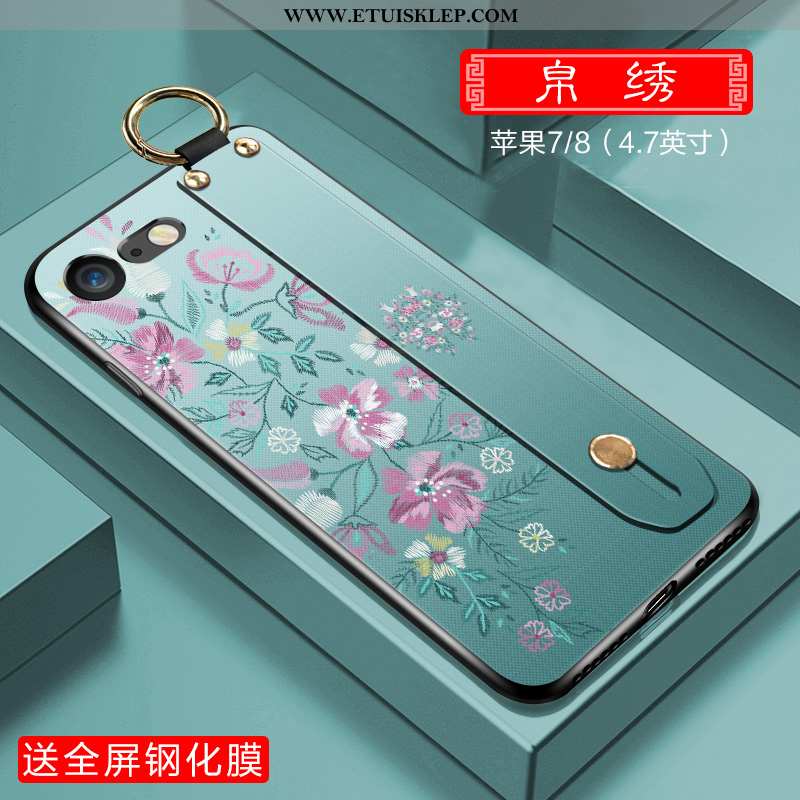 Etui iPhone 7 Silikonowe Anti-fall Telefon Komórkowy Purpurowy Chiński Styl Futerał All Inclusive Sp