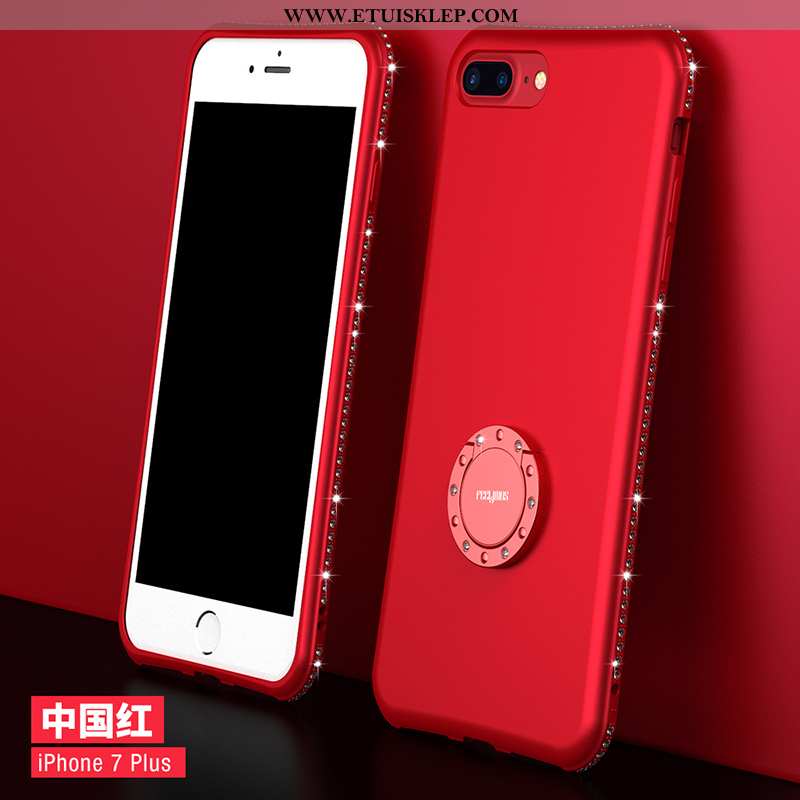 Etui iPhone 8 Plus Miękki Futerał Cienkie Kreatywne Anti-fall Czerwony Nubuku Tanie