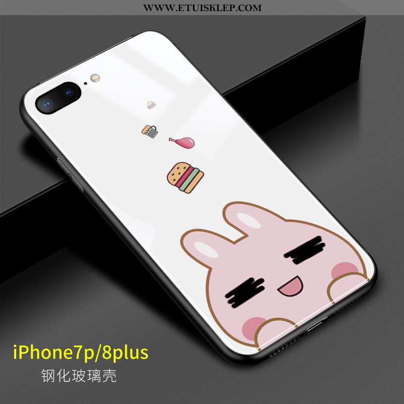 Etui iPhone 8 Plus Szkło Telefon Komórkowy Różowe Futerał Serce Piękny Tanie