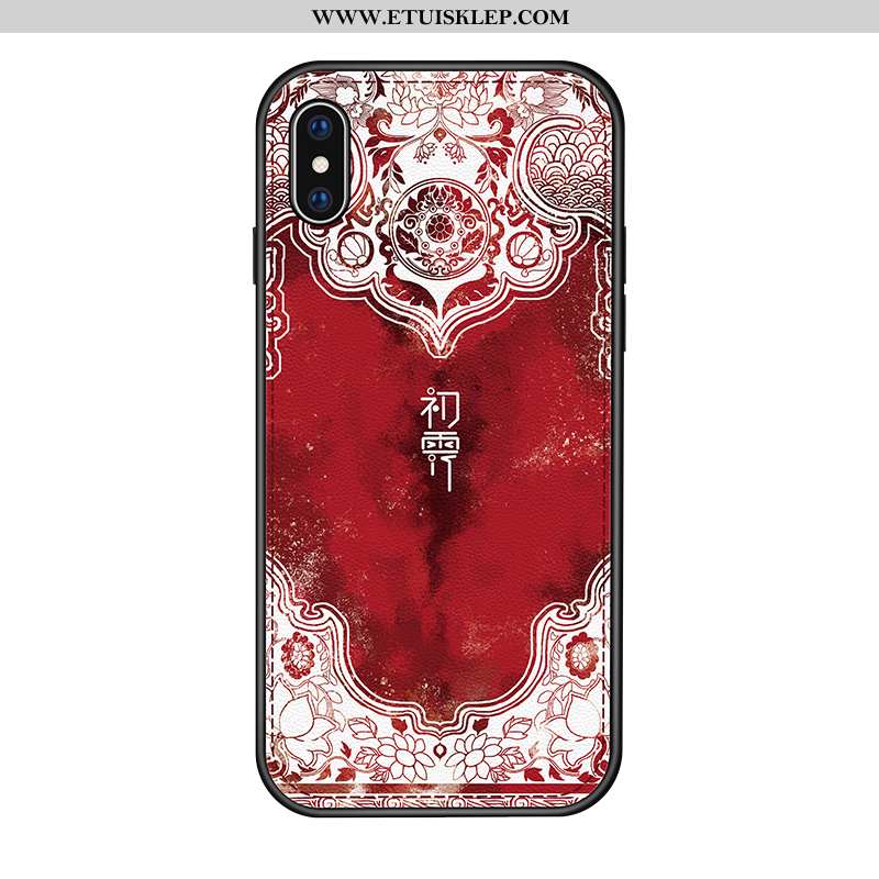 Etui iPhone X Wzór Anti-fall All Inclusive Zakochani Telefon Komórkowy Chiński Styl Skóra Online