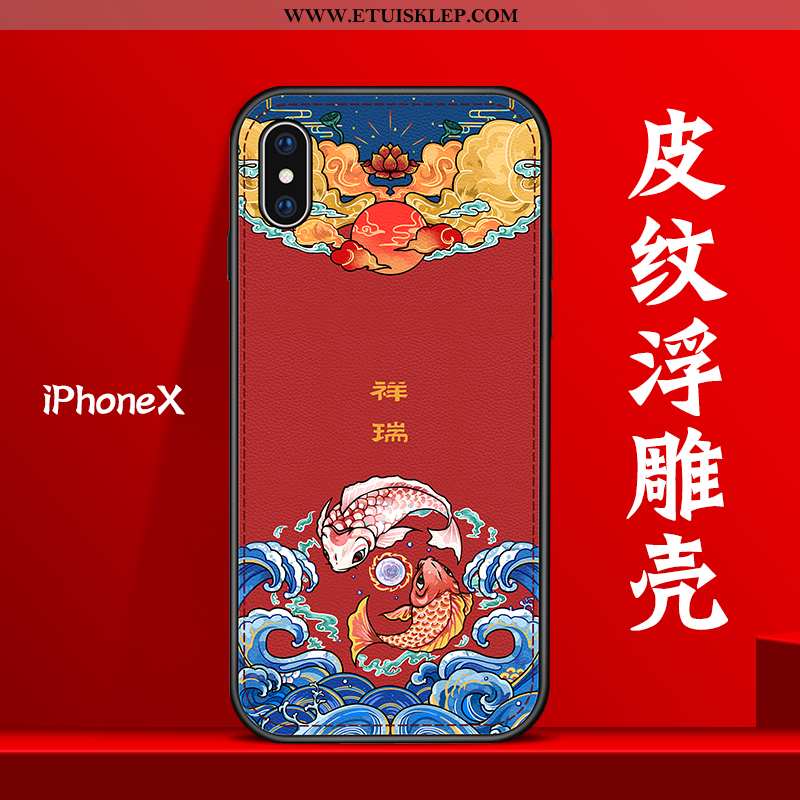 Etui iPhone X Wzór Anti-fall All Inclusive Zakochani Telefon Komórkowy Chiński Styl Skóra Online