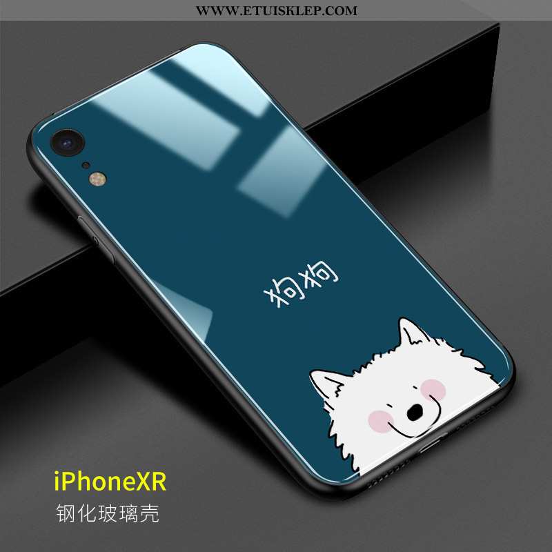 Etui iPhone Xr Osobowość Telefon Komórkowy Ciemno Niebieski Psy Futerał Trudno Zakochani Na Sprzedaż