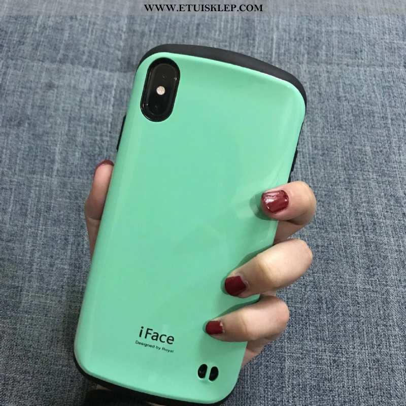 Etui iPhone Xs Max Anti-fall Kolor Cukierków Czarny Telefon Komórkowy All Inclusive Futerał Dyskont