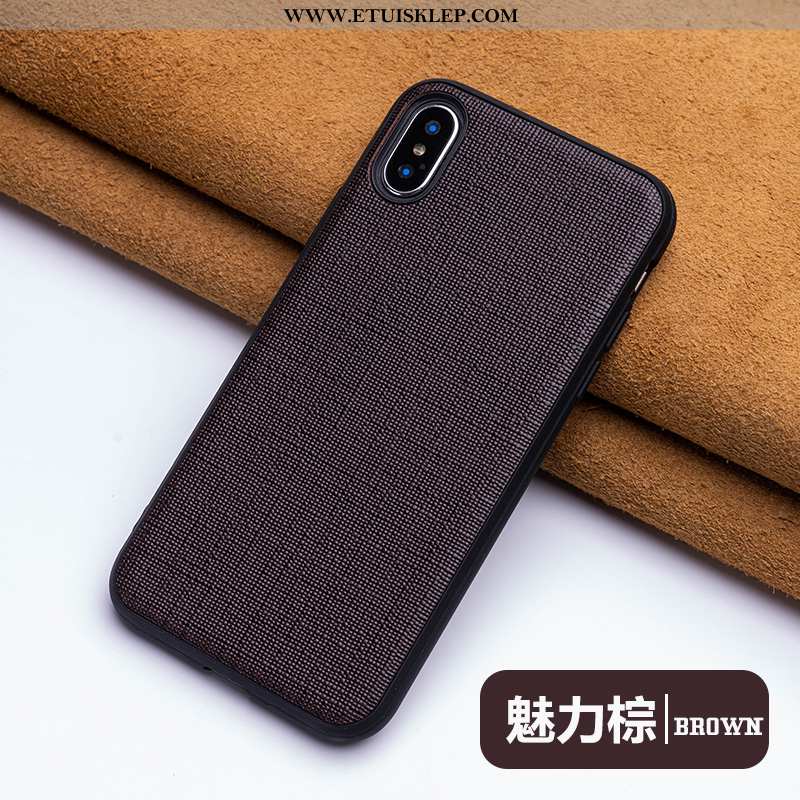 Etui iPhone Xs Max Cienkie Czarny Kreatywne Ochraniacz Skórzane Anti-fall Sprzedam