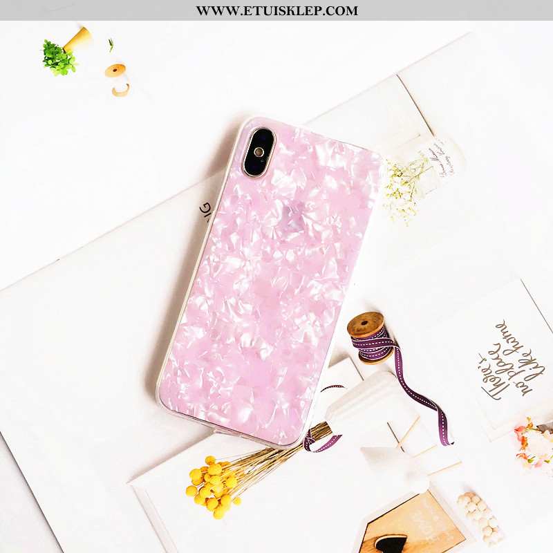 Etui iPhone Xs Max Trendy Anti-fall Shell Telefon Komórkowy Różowe Futerał Sklep