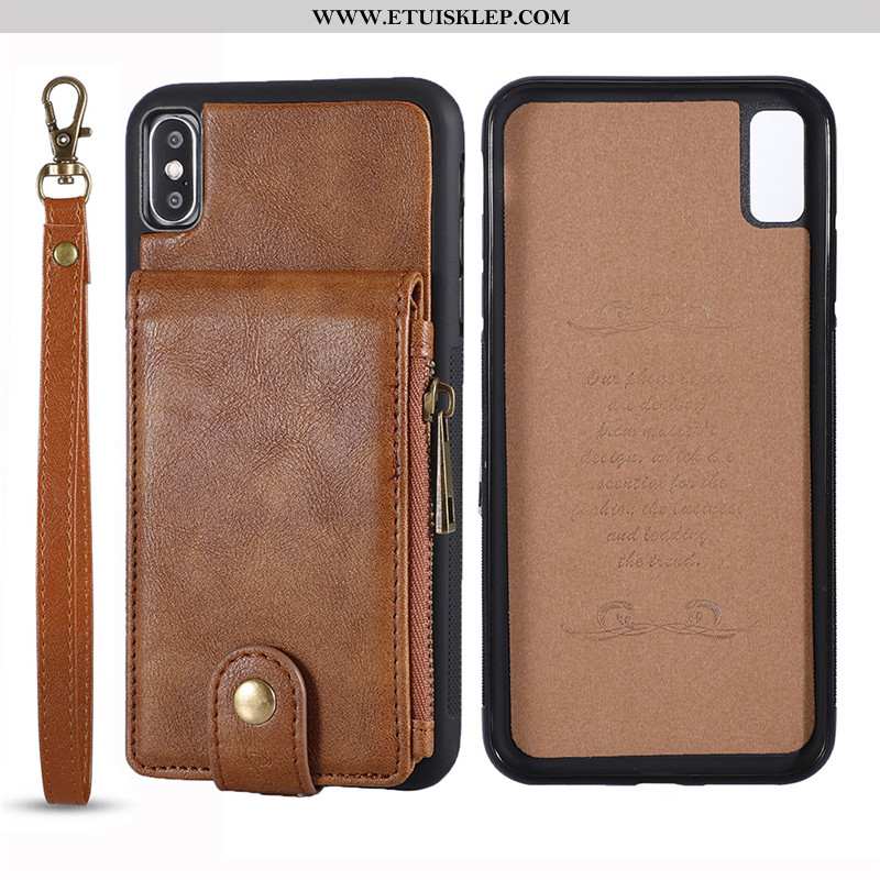 Etui iPhone Xs Ochraniacz Prawdziwa Skóra Bydło Jakość Futerał All Inclusive Czarny Oferta