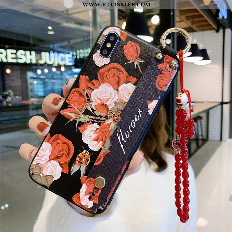 Etui iPhone Xs Vintage Wspornik Czarny Wiatr Pałac Telefon Komórkowy Tanie