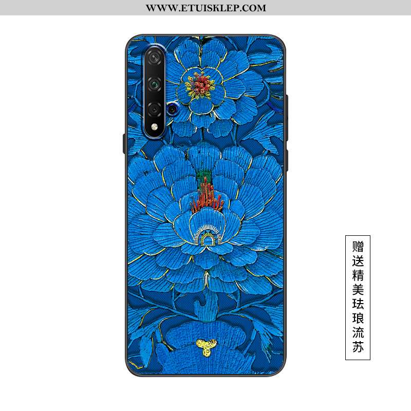 Futerał Honor 20 Ochraniacz Relief Wiatr Silikonowe Telefon Komórkowy Niebieski Trendy Kup