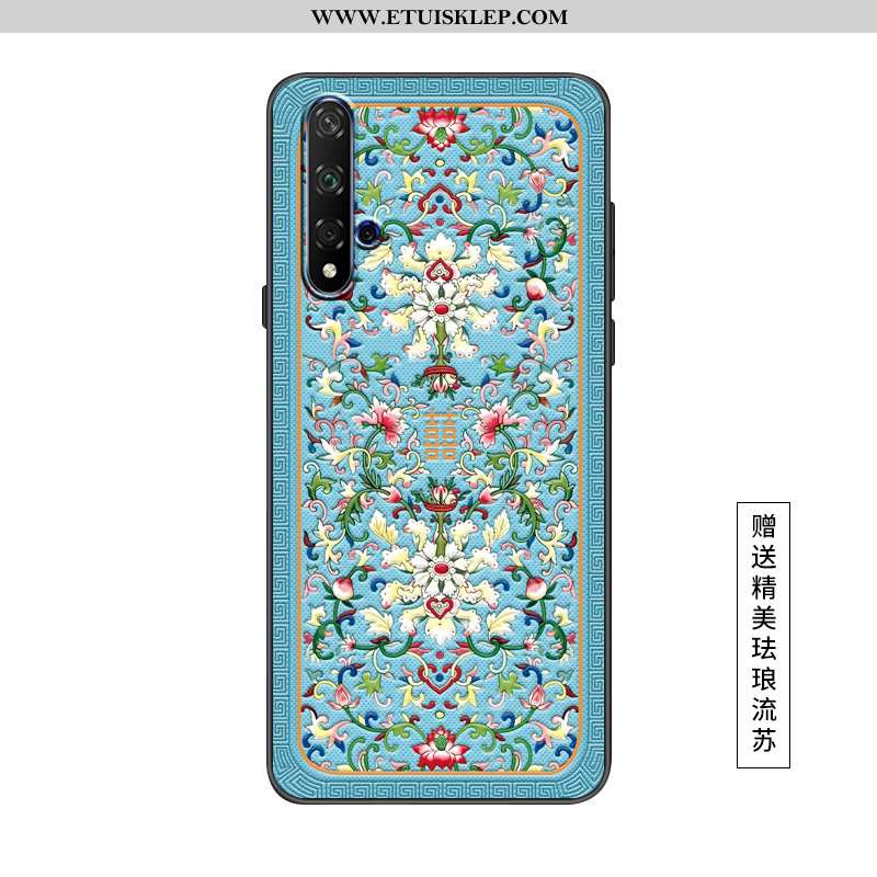 Futerał Honor 20 Ochraniacz Relief Wiatr Silikonowe Telefon Komórkowy Niebieski Trendy Kup