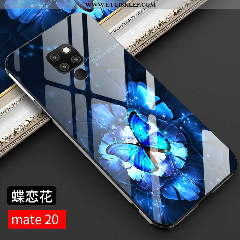 Futerał Huawei Mate 20 Cienkie Osobowość Telefon Komórkowy Niebieski Wysoki Koniec Etui Czerwony Net