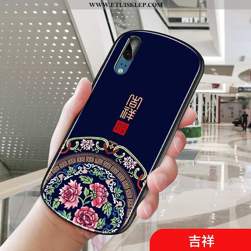 Futerał Huawei P20 Ochraniacz Trendy Pałac Etui Telefon Komórkowy Ciemno Niebieski Zakochani Oferta
