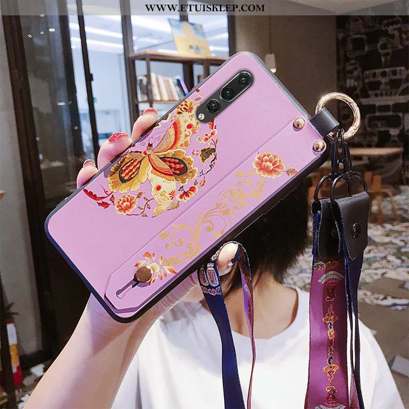 Futerał Huawei P20 Pro Miękki Ochraniacz Anti-fall Etui Różowe Osobowość Tani