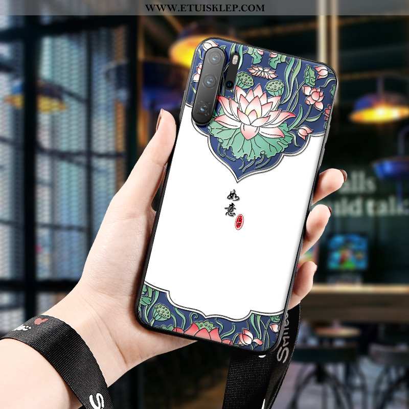 Futerał Huawei P30 Pro Ochraniacz Kreatywne Relief Etui Anti-fall Trendy Biały Dyskont