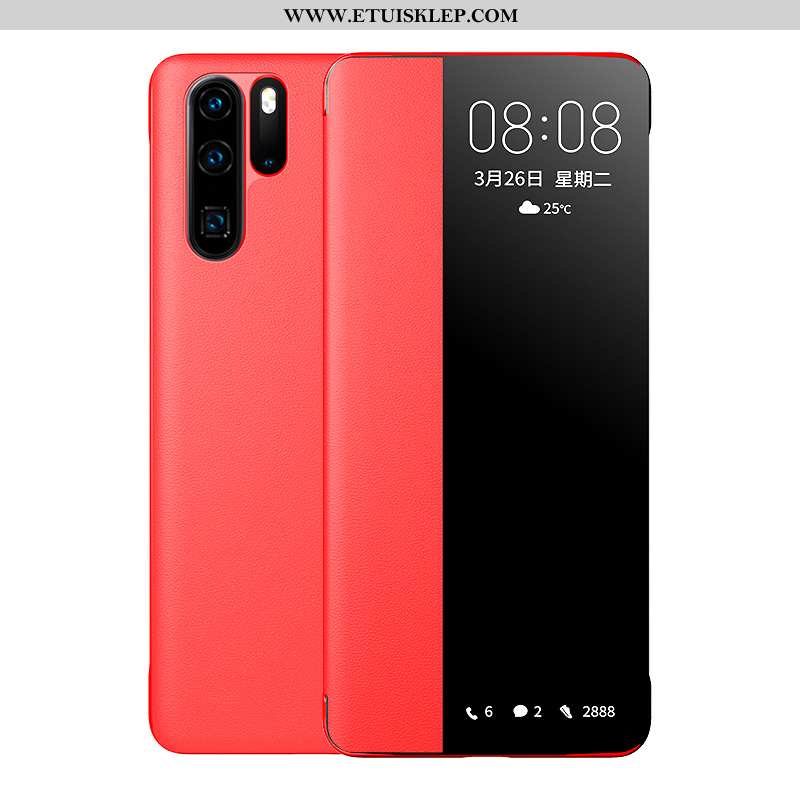 Futerał Huawei P30 Pro Skórzane Etui Ochraniacz Ciemno Niebieski Wysoki Koniec Spoczynek Biznes Tani