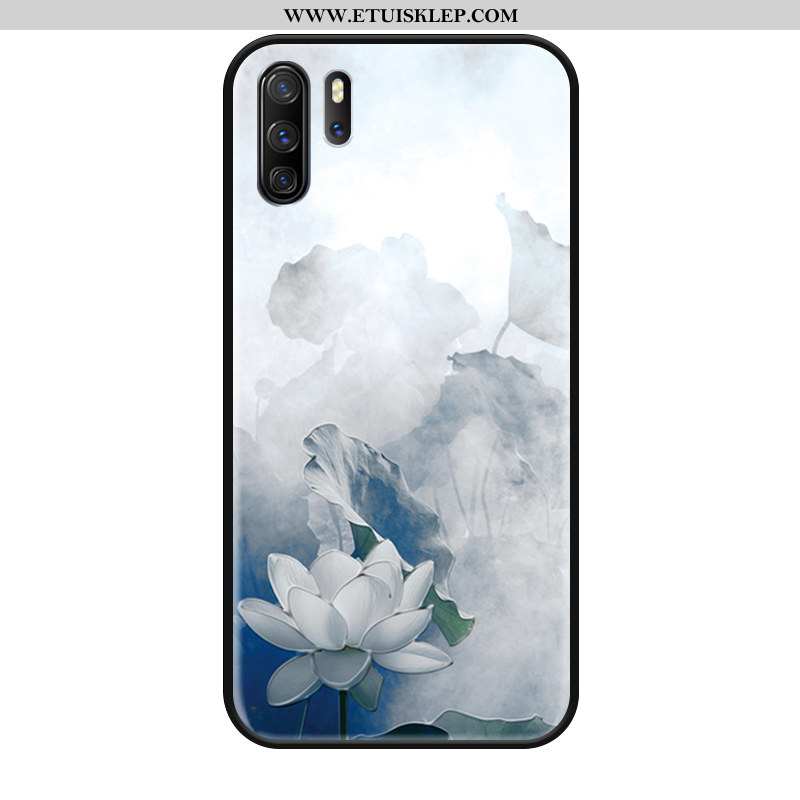 Futerał Huawei P30 Pro Vintage Moda Chiński Styl Nubuku Atrament Wiszące Ozdoby Biały Tanie