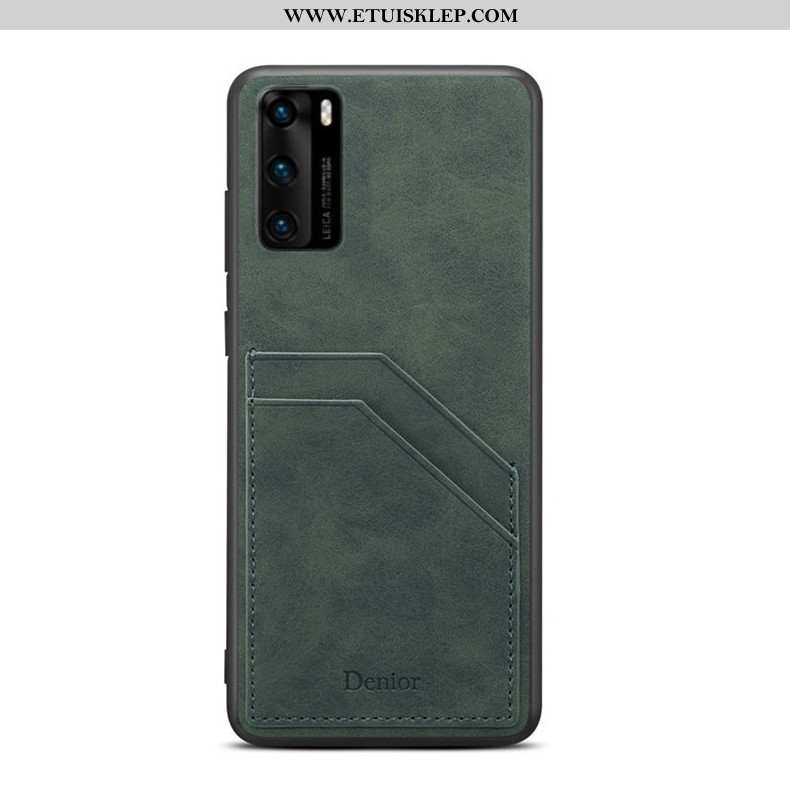 Futerał Huawei P40 Cienkie Trendy Niebieski All Inclusive Etui Karta Tanie