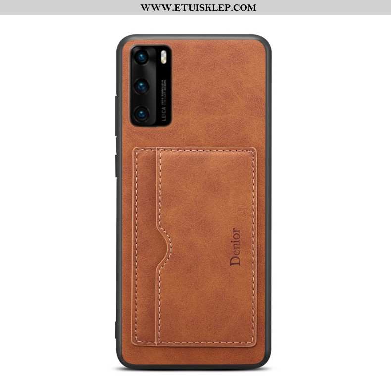 Futerał Huawei P40 Cienkie Trendy Niebieski All Inclusive Etui Karta Tanie