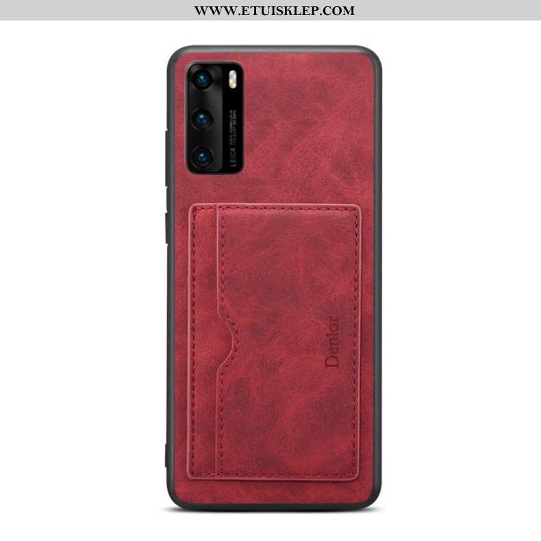 Futerał Huawei P40 Cienkie Trendy Niebieski All Inclusive Etui Karta Tanie