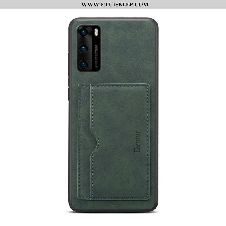 Futerał Huawei P40 Cienkie Trendy Niebieski All Inclusive Etui Karta Tanie