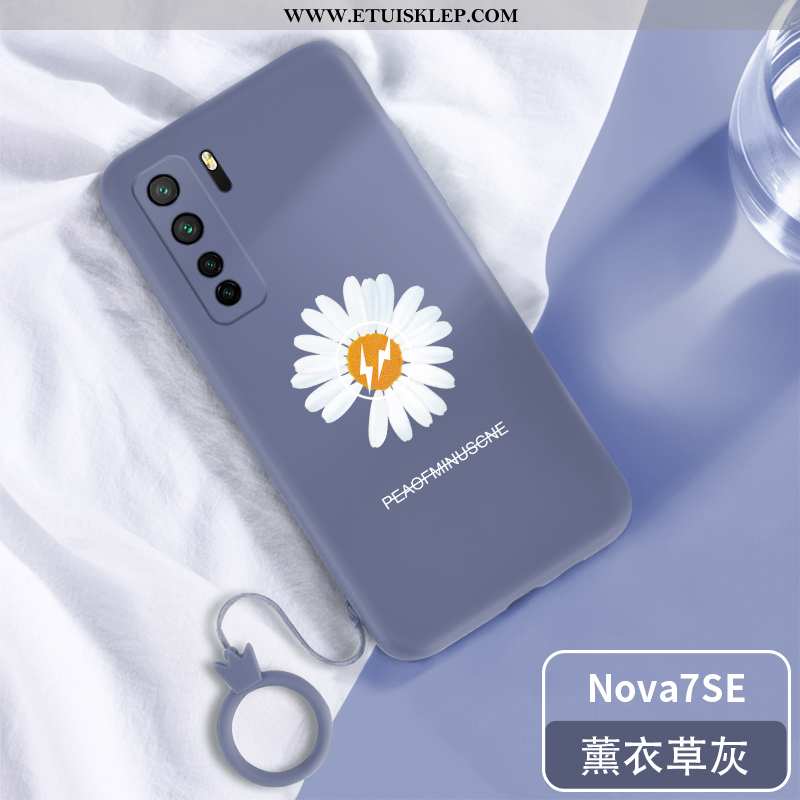 Futerał Huawei P40 Lite 5g Trendy Osobowość Silikonowe Telefon Komórkowy Stokrotka Czerwony Netto Oc
