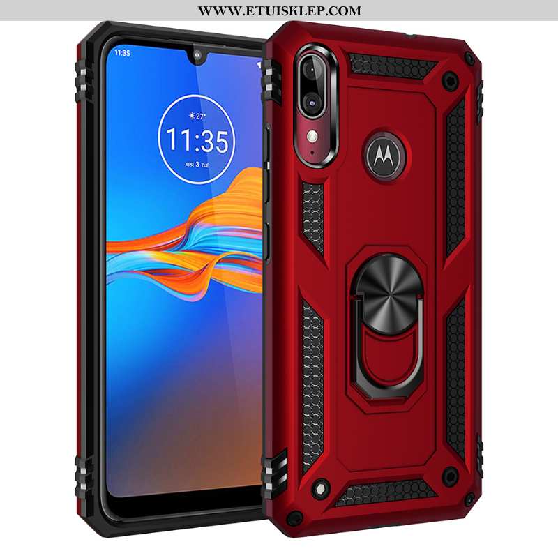 Futerał Moto E6 Plus Czerwony Telefon Komórkowy Trudno Na Pokładzie Magnetyzm All Inclusive Sprzedam