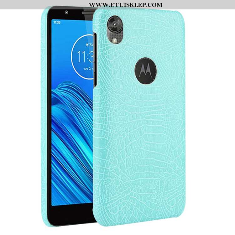 Futerał Moto E6 Plus Ochraniacz Wzór Czarny Krokodyl Etui Trendy Oferta