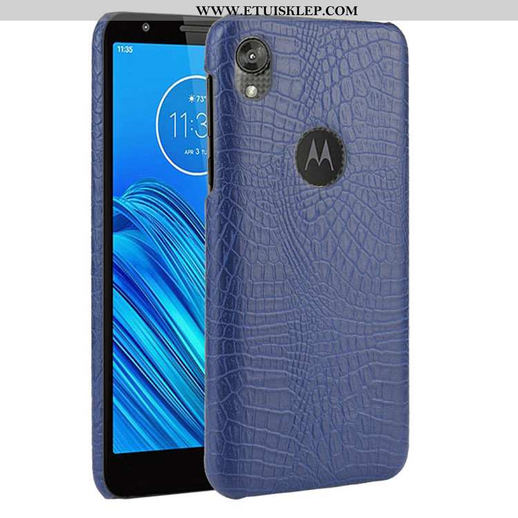 Futerał Moto E6 Plus Ochraniacz Wzór Czarny Krokodyl Etui Trendy Oferta