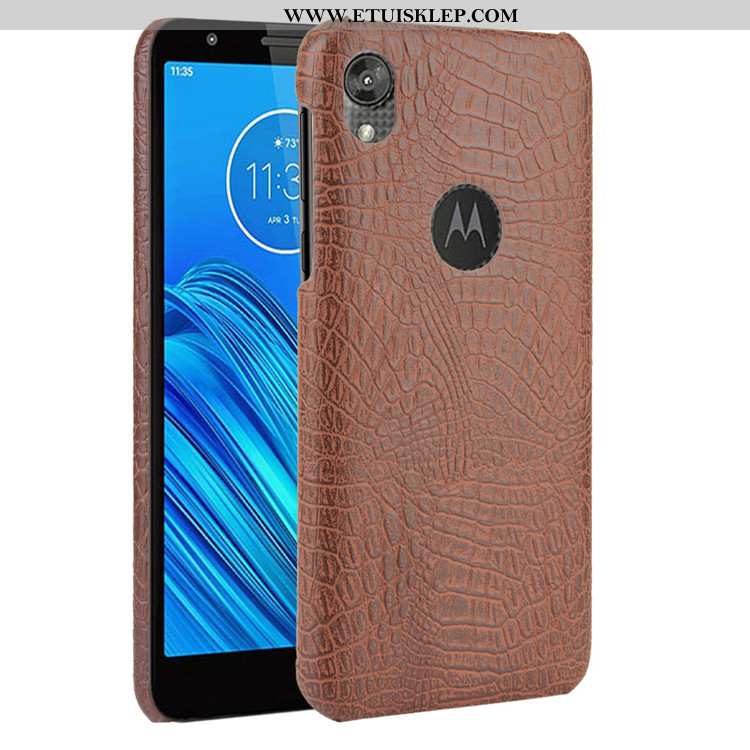 Futerał Moto E6 Plus Ochraniacz Wzór Czarny Krokodyl Etui Trendy Oferta