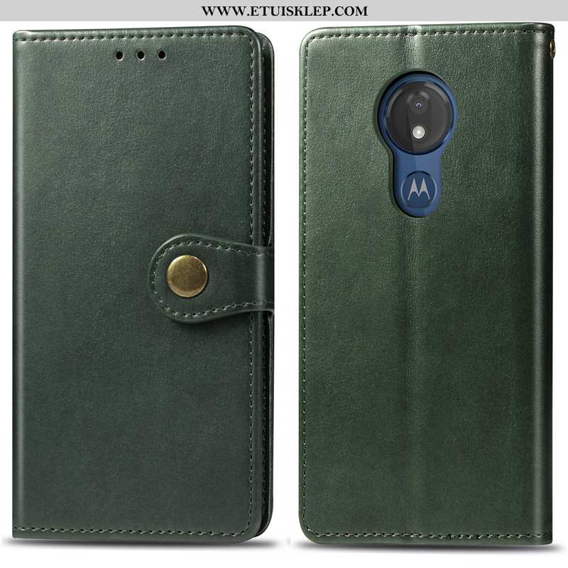 Futerał Moto G7 Play Skórzane Etui Ochraniacz Proste Czerwony Obudowa Skóra Kup