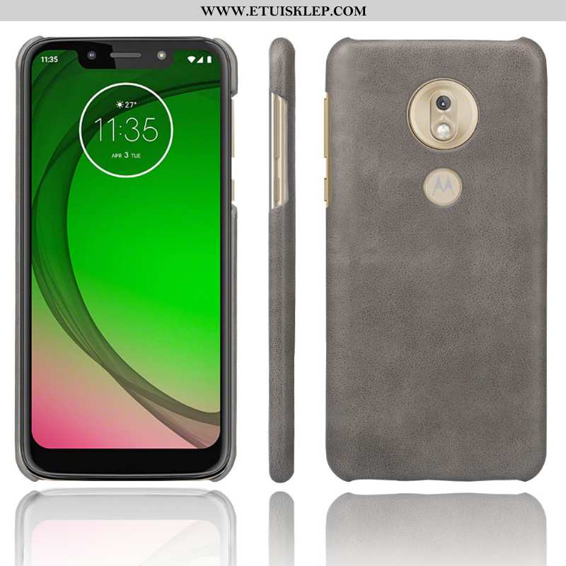 Futerał Moto G7 Play Vintage Pomarańczowy Trudno Etui Ochraniacz Nubuku Na Sprzedaż