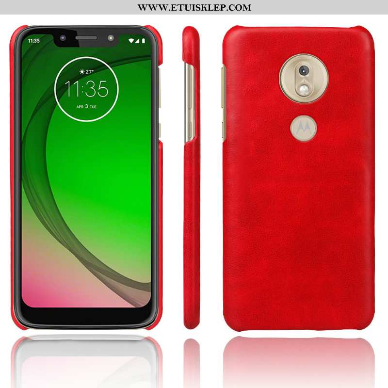 Futerał Moto G7 Play Vintage Pomarańczowy Trudno Etui Ochraniacz Nubuku Na Sprzedaż