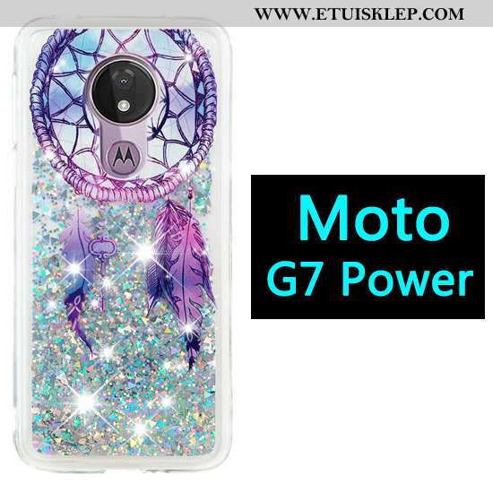 Futerał Moto G7 Power Kreskówka Anti-fall Telefon Komórkowy Purpurowy Quicksand Balon Tanie