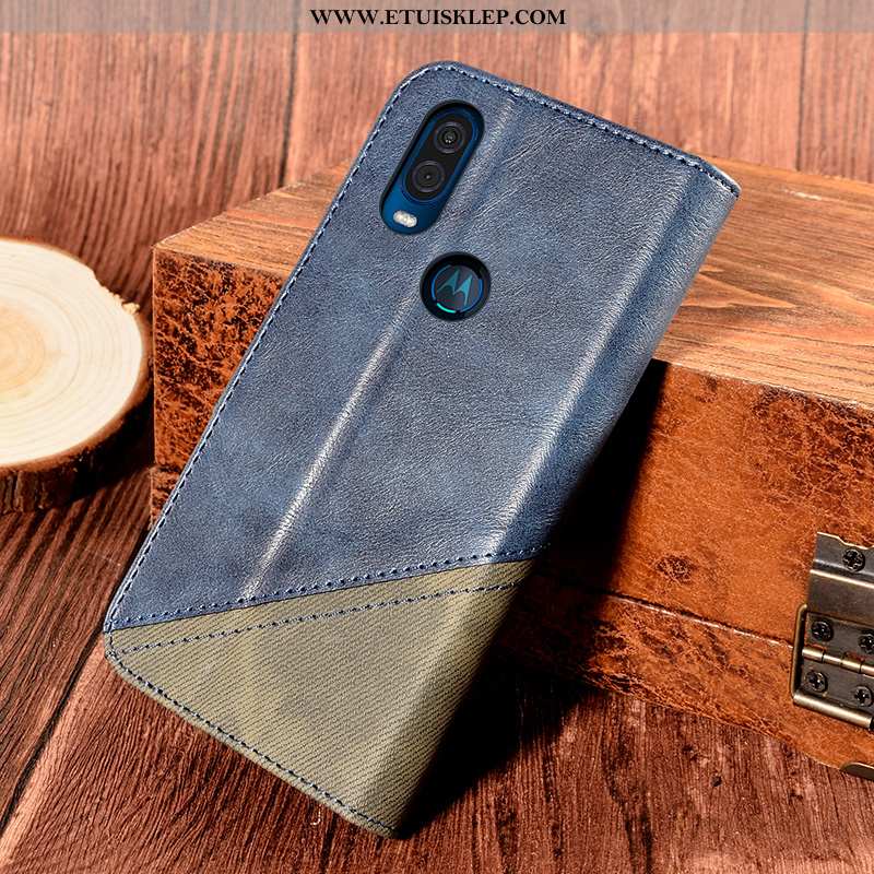 Futerał Motorola One Vision Ochraniacz Wspornik Czarny Karta Anti-fall All Inclusive Tanie